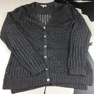 PROJECT Gray Sweater Open Knit